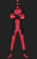 Deadpool Costume - Red and Black Premium Zentai Suit