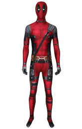 Deadpool Wade Wilson Printed Spandex Lycra Costume Deadpool Wade Wilson Printed Spandex Lycra Costume