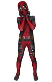 Deadpool Wade Wilson Printed Spandex Lycra Costume for Kid