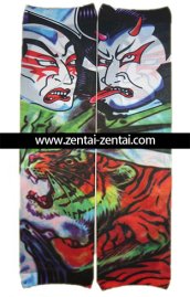 Devil and Tiger Tattoo Sleeves