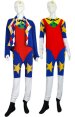 DOINK Clown Costume | Mult-Color Spandex Lycra Zentai Suit with Coat