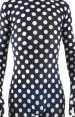 Dot Full Body Suit / Black and White Dot Spandex Lycra Zentai Suit