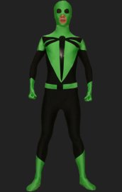 Dragonfly Variant-Green and Black Full Body Lycra Zentai Suits