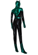 Dragonfly Zentai Costume | Green and Black Shiny Metallic Zentai