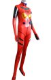 EVA Costume | Red and Black Shiny Metallic Zentai Suit
