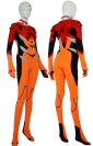 Evangelion Costume | Red and Orange Spandex Lycra Catsuit