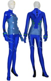 Evangelion Costume | Royal Blue and Light Blue Spandex Lycra Zentai Suit