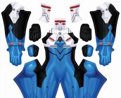 Evangelion Shinji Dyle-Sub Spandex Lycra Costume (Male Muscle Shading)