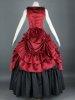 Fantastic Dark Red Long Lolita Dress 25G