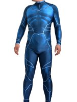 Fate Lancer Costume | Printed Spandex Lycra with 3D Muscle Shading