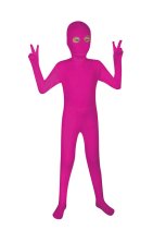 Fuchsia Open Eyes Kids Zentai Suit