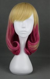 Gold And Red Girl's Cosplay Wig!