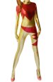 Gold and Red Shiny Metallic Super Hero Zentai Costume