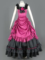 Gorgeous Rose Red Long Lolita Dress 24G