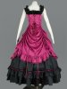 Gorgeous Rose Red Long Lolita Dress 24G