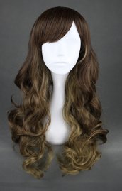 Gradient-Flaxen Wig For Cosplay Show! Long Version!