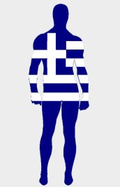 Greece Flag Spandex Lycra Zentai Suit