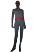Greed Costume | Dark Grey and Red Spandex Lycra Zentai Suit