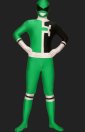 Green and Black Spandex Lycra Multi-Color Zentai Suit