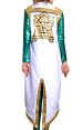 Green and Gold Power Ranger Costume with Cape