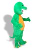 Green And Orange Dinosaur Mascot Costume
