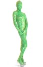 Green Colorful Printed Shiny Flora Lycra Zentai Suit Green Colorful Printed Shiny Flora Lycra Zentai Suit