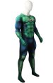 Green Lantern Printed Costume with Muscle Padding