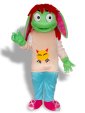 Green,Light Pink And Blue Mascot Costume