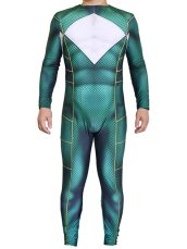 Green Power Rangers Costume | Printed Spandex Lycra with 3D Muscle Shading