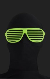 Green Shutter Shades Zentai Suit Sunglasses
