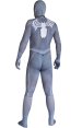 Grey Printed S-guy Zentai Suit with 3D Muscle Shades