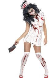 Halloween Zombie Nurse Costume 1G