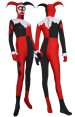 Harley Quinn Costume | Black and Red Spandex Lycra Zentai Suit