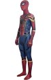 Iron Spider Dye-Sub Spandex Lycra Costume with Fake Leather and Lenses Attached