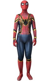 Iron Spider FEMALE Dye-sub Printed Spandex Lycra Costume with Black Leather Details Iron Spider FEMALE Dye-sub Printed Spandex Lycra Costume with Black Leather Details