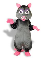 Joyful Black And Dark Grey Mice Mascot Costume