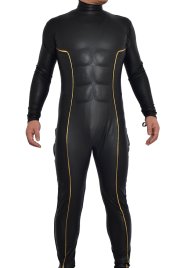 Kamen Rider Black and Gold Artificial Leather Bodysuit with Cotton Muscle Paddings