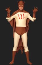Kerra! Brown Cat Full Body Lycra Zentai Suits with Cap