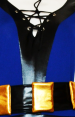 Kitana Costume | Royal Blue and Black 5-Set Catsuit