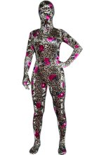 Leopard and Roses Thicken Velvet Zentai Suit 2 Leopard and Roses Thicken Velvet Zentai Suit 2