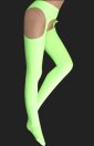 Light Green Lycra Pantihoses with Open Crotch Light Green Lycra Pantihoses with Open Crotch