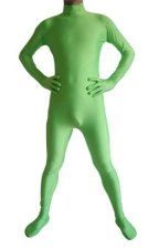 Light Green Spandex Lycra Catsuit (No Hood No Hand)