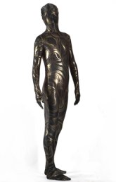 Limited | Black and Gold Flow Pattern Shiny Metallic Zentai Suit Limited | Black and Gold Flow Pattern Shiny Metallic Zentai Suit