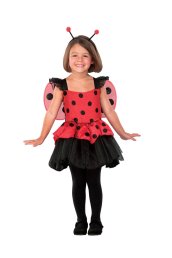 Little Red Ladybug Girl's Halloween Costume