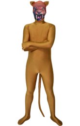 Machairodus Printed Spandex Lycra Zentai Suit with Ears and Tail Machairodus Printed Spandex Lycra Zentai Suit with Ears and Tail