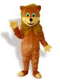 Mahogany Lion Mascot Costume