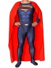 Man of Steel Superman Costume | Printed Spandex Lycra with 3D Muscle Shading and Cape