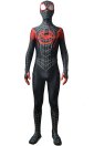 Miles Morales Into the Spider Verse Costume with Puff Painted Silver Lines Miles Morales Into the Spider Verse Costume with Puff Painted Silver Lines