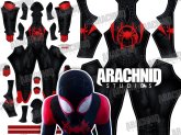 MILES MORALES - INTO THE SPIDER-VERSE Dye-Sub Spandex Lycra S-guy Costume MILES MORALES - INTO THE SPIDER-VERSE Dye-Sub Spandex Lycra S-guy Costume