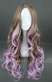 Mixed Color Curled Girl's Cosplay Wig!